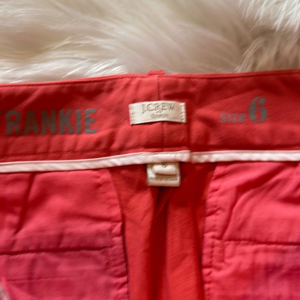 J. Crew Frankie Slim Chino Pants in Coral Pink - Picture 4 of 5